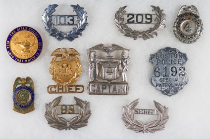 AMERICAN SECURITY BADGES (10)