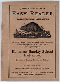 ‘OJIBWAY AND ENGLISH EASY READER’