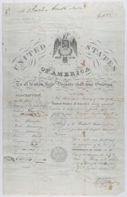 1835 PASSPORT OF ABOLITIONIST EDWARD B. GRUBB, SR.
