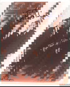 FOUR PRESIDENTS SIGNED PHOTOGRAPH