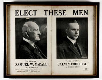 ‘ELECT THESE MEN’ MCCALL AND COOLIDGE ELECTION POSTER