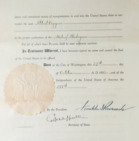 FRANKLIN D. ROOSEVELT SEEKS EXTRADITION OF A MURDERER