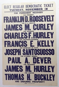 FRANKLIN D. ROOSEVELT ELECTION POSTER