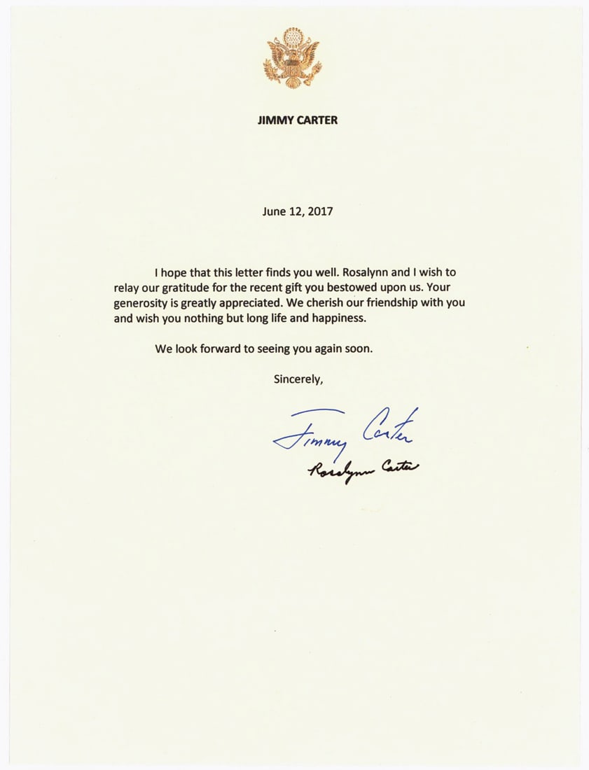 JAMES E. CARTER AND ROSALYNN CARTER (1 of 2)