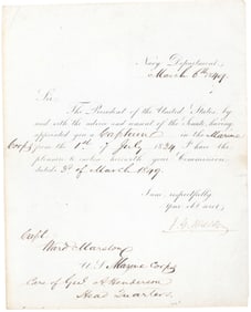 JOHN Y. MASON PROMOTES A HERO OF THE BATTLE OF SANTA CLARA