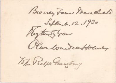 OLIVER WENDELL HOLMES, JR.