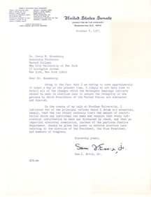 (WATERGATE) SAM J. ERVIN, JR