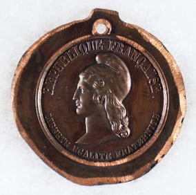 REVOLUTION OF 1848 COPPER MEDAL