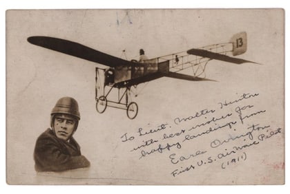 FIRST U.S. AIR MAIL POSTCARD