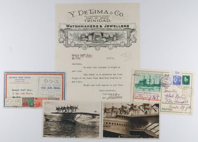(POSTAL HISTORY) DORNIER DO-X FLOWN COVERS (4)