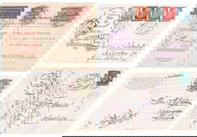 (POSTAL HISTORY) DORNIER DO-X FLOWN COVERS (4)