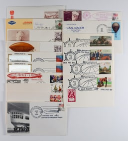 ZEPPELIN AND OTHER AIRSHIP COMMEMORATIVE COVERS (15)