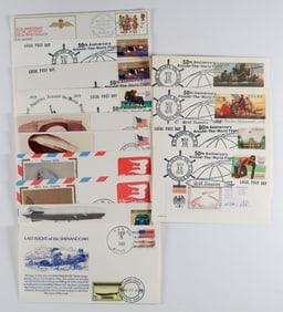 ZEPPELIN AND OTHER AIRSHIP COMMEMORATIVE COVERS (15)