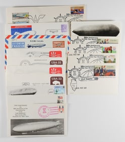 COMMEMORATIVE ZEPPELIN AND AIRSHIP COVERS (15)