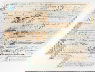 ANTIQUE CHECKS AND SIGHT DRAFTS