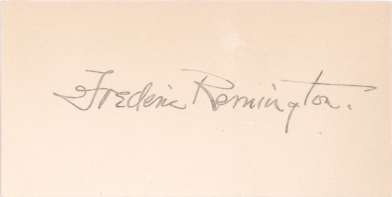 FREDERIC S. REMINGTON