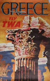 ‘TWA GREECE’ POSTER