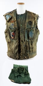 VIETNAM VETERAN OWNED 'FORSAKEN' MOTORCYCLE CLUB VEST/JACKET