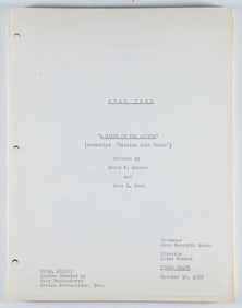 STAR TREK SCRIPT (‘A PIECE OF THE ACTION’)