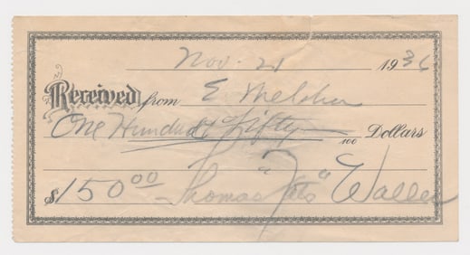 THOMAS 'FATS' WALLER