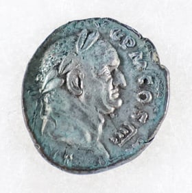 ORIGINAL ROMAN EMPEROR TITUS VESPASIAN COIN