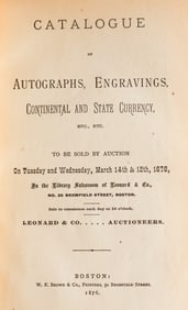 (AUTOGRAPHS) ‘WIGGIN AUCTION CATALOGUE’