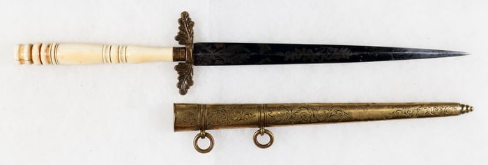 ORNATE 19TH CENTURY DAGGER