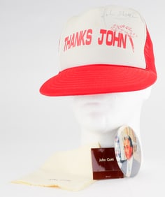 JOHN GOTTI FOURTH OF JULY SIGNED CAP AND PARTY PARAPHERNALIA (4)