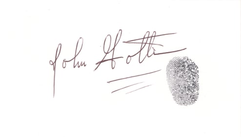 JOHN GOTTI SIGNED FINGERPRINT