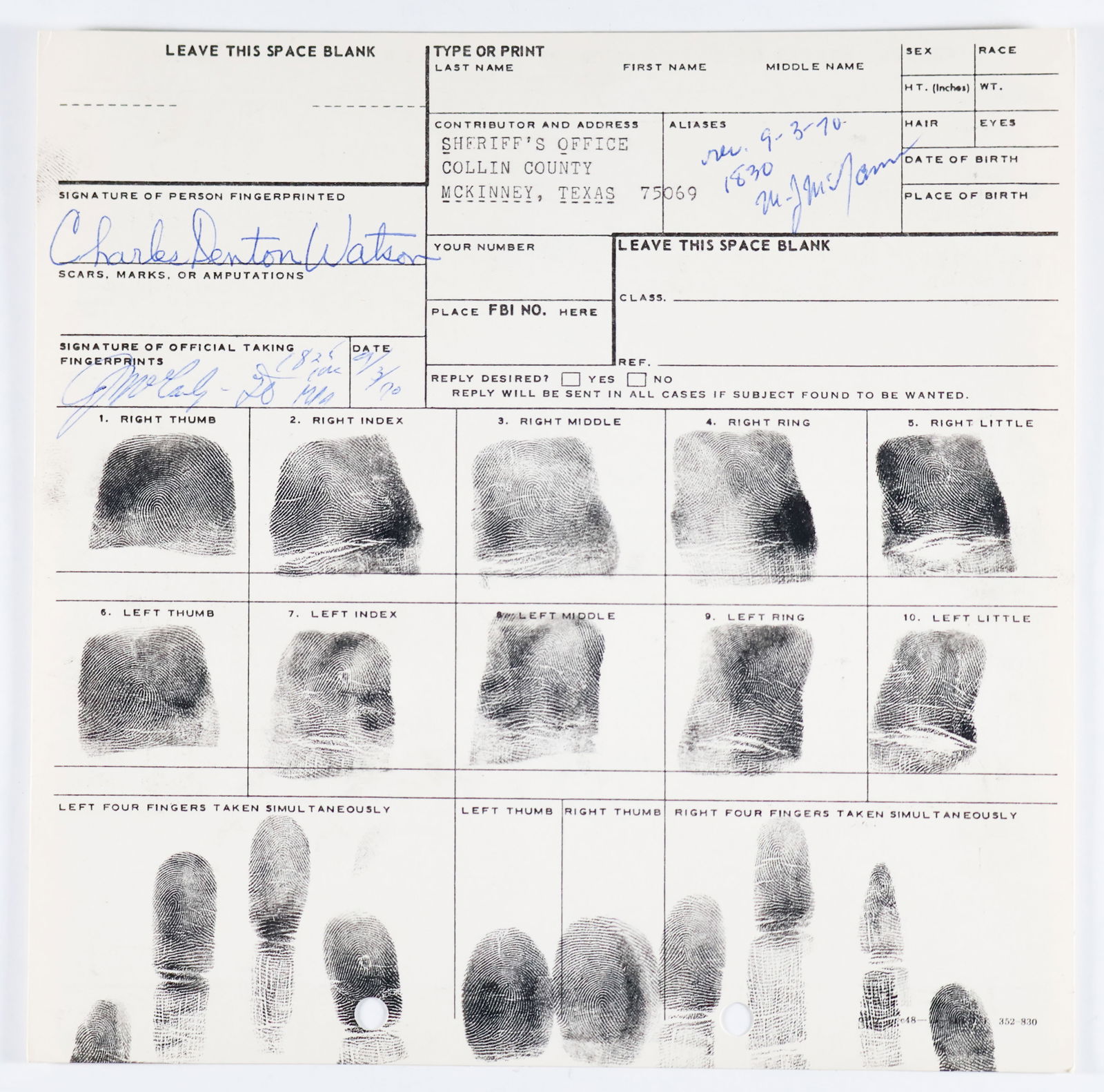 (MANSON FAMILY) CHARLES ‘TEX’ WATSON (1 of 4)