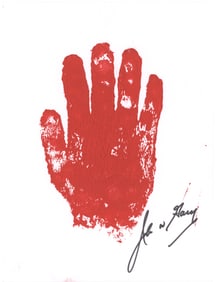 JOHN WAYNE GACY SIGNED ORIGINAL ARTWORK