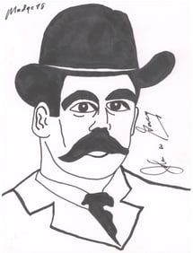 JOHN WAYNE GACY SIGNED ORIGINAL ARTWORK