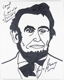 JOHN WAYNE GACY SIGNED ORIGINAL ARTWORK