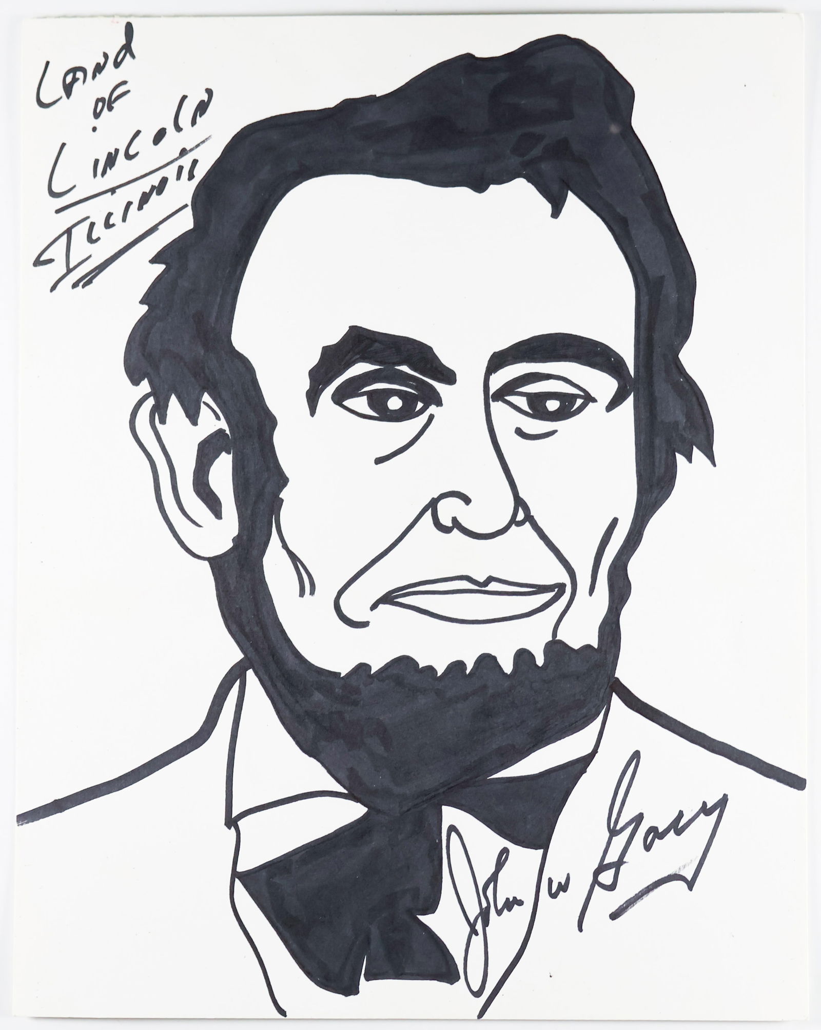 JOHN WAYNE GACY SIGNED ORIGINAL ARTWORK (1 of 2)