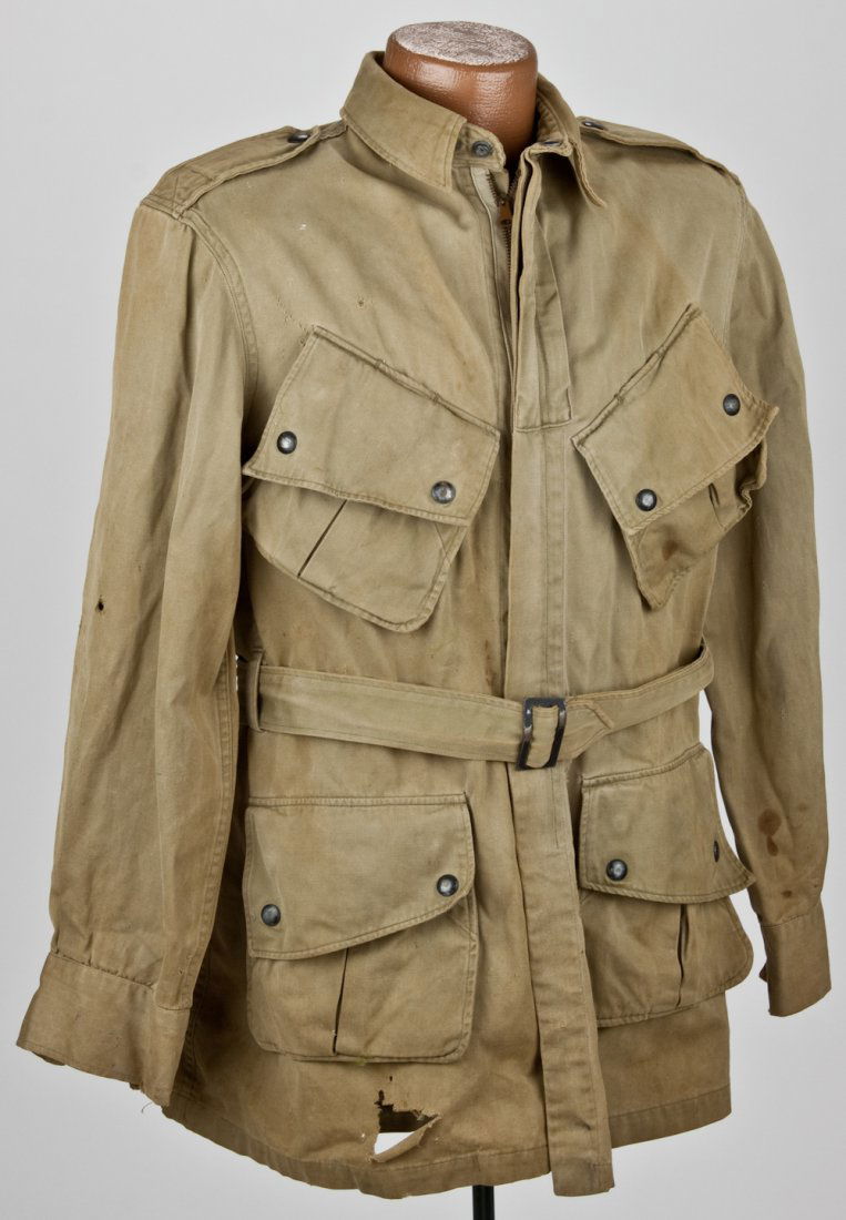 JUMP JACKET AND RELICS OF PVT. ROBERT LEE HENRY, 8: A fine assemblage of items related to the service of Pvt. Robert Lee Henry III, a Floridian who at the age of 18 enlisted at Ft. McPherson, Atlanta in the 508th Parachute Infantry Regiment, a componen