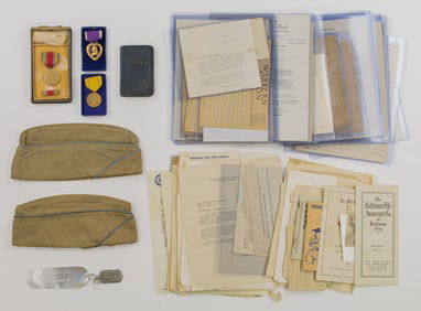 GEORGE S. PATTON LETTER GROUPING AND THE K.I.A. SOLDIER'S EFFECTS