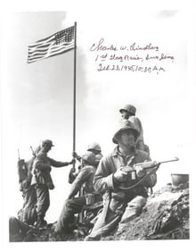 (IWO JIMA) CHARLES W. LINDBERG