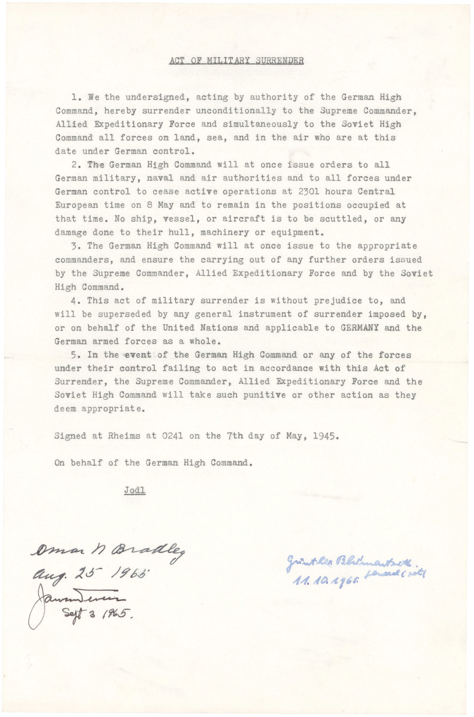 OMAR N. BRADLEY (1 of 2)