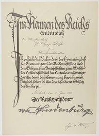 PAUL VON HINDENBURG