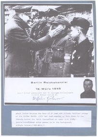 (LAST PHOTOGRAPH OF HITLER) WILHELM ‘WILLI’ HUBNER