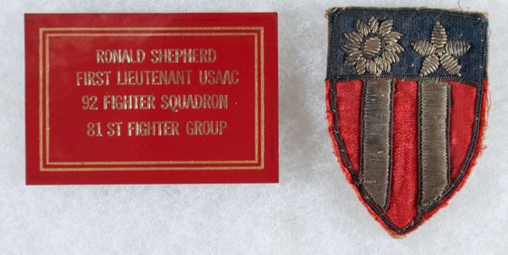 (FLYING TIGERS) FLIGHT MAP AND INSIGNIA