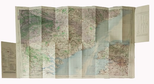 R.A.A.F. PILOT'S MAP, K.I.A. OVER NORTH AFRICA
