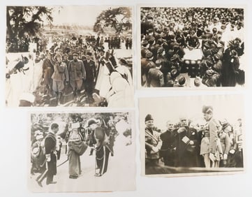 BENITO MUSSOLINI PRESS PHOTOGRAPHS (4)