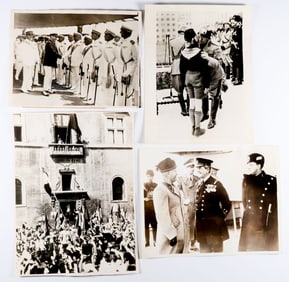 BENITO MUSSOLINI PRESS PHOTOGRAPHS (4)