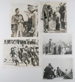 BENITO MUSSOLINI PRESS PHOTOGRAPHS (5)