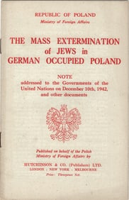 'THE MASS EXTERMINATION OF JEWS IN GERMAN OCCUPIED POLAND'