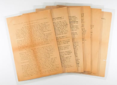 BUCHENWALD SURVIVORS MAKE THEIR INITIAL REPORT ON ATROCITIES