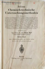 IG FARBEN CHEMICAL BOOK FROM AUSCHWITZ