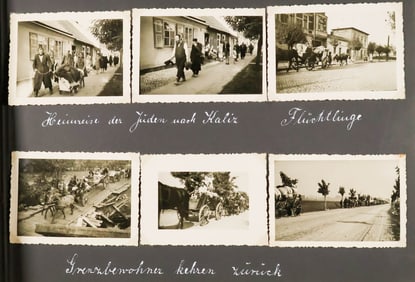 GERMAN OFFICER'S PHOTOGRAPH ALBUM, WITH EXPLOITED JEWS