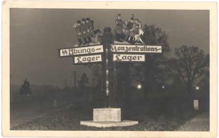 SS CONCENTRATION CAMP GUARD'S KZ POSTCARD SENT HOME
